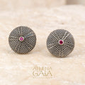 Thalassa Sea Urchin Silver Post Earrings