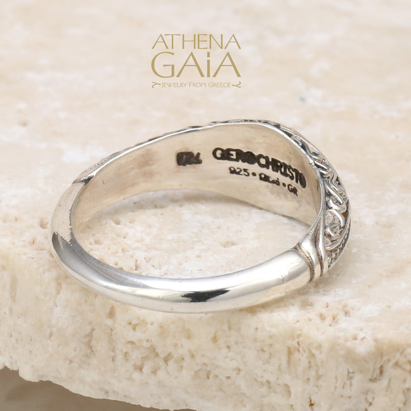 Eurus Thin Band Ring - 18k Gold & Sterling Silver Ring - Stackable Ring