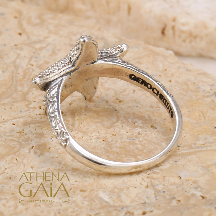 Thalassa Starfish with Gemstone Ring