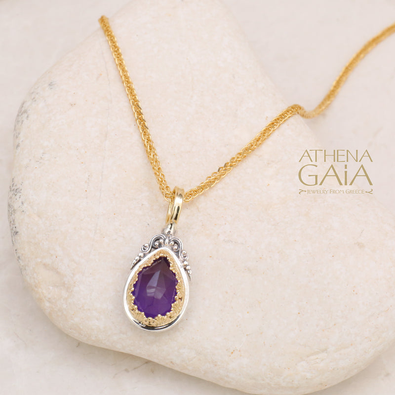 Pop Rocks Teardrop Pendant - 18k Gold Pendant