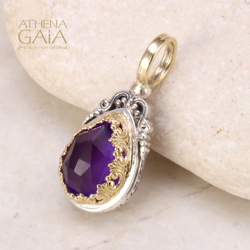 Pop Rocks Teardrop Pendant - 18k Gold Pendant