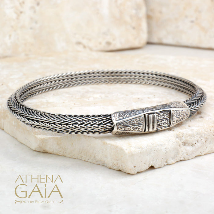 Silver Flat Base Strap Bracelet (In-Stock)