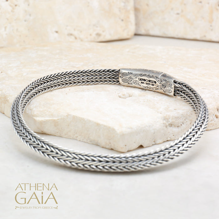 Silver Flat Base Strap Bracelet (In-Stock)