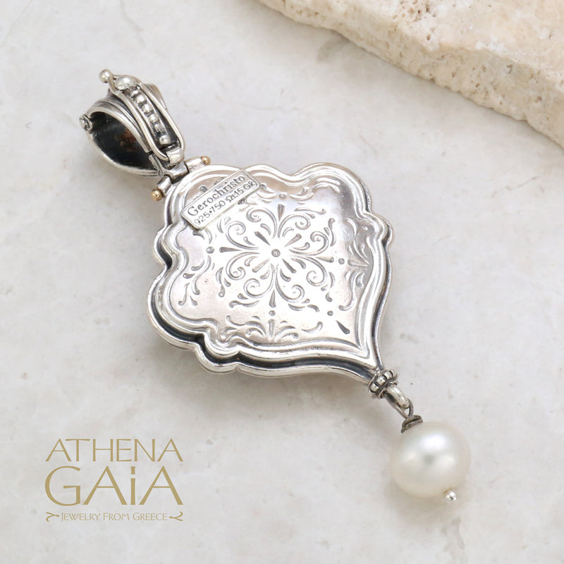 Voluptous Hearts Pendant - 18k Gold & Sterling Silver Pendant