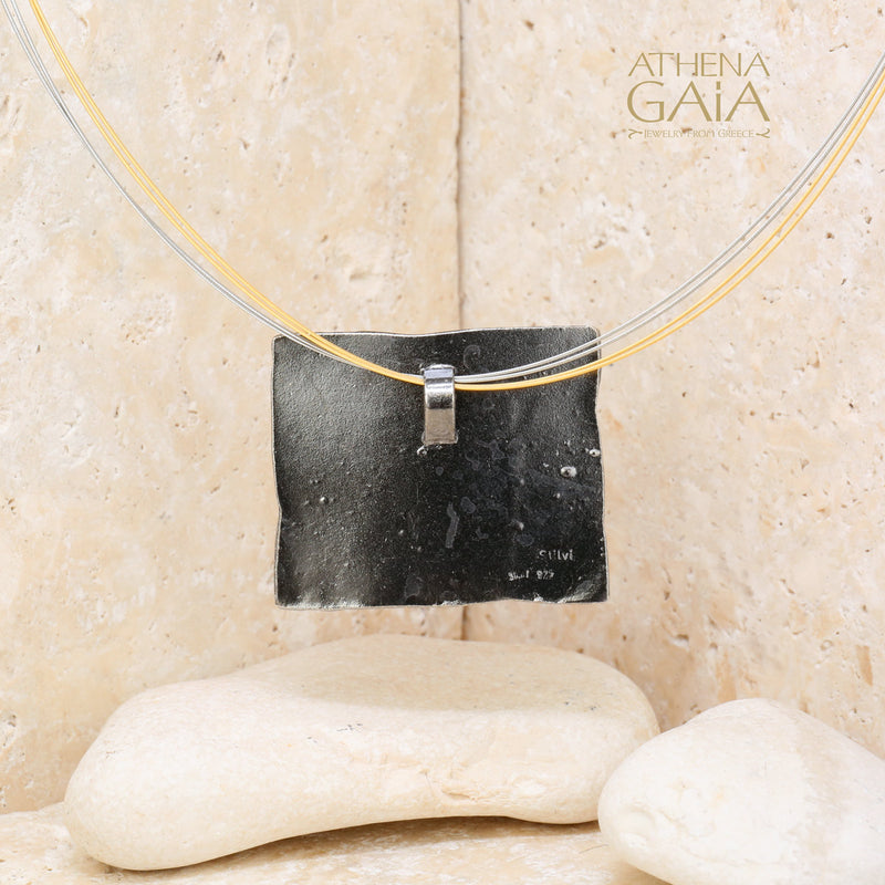 Leaving for Greece Necklace - Gold Plated Sterling Silver Necklace