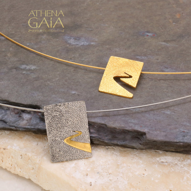 Embrace the Journey Gold Necklace - 14k Gold & Sterling Silver Necklace