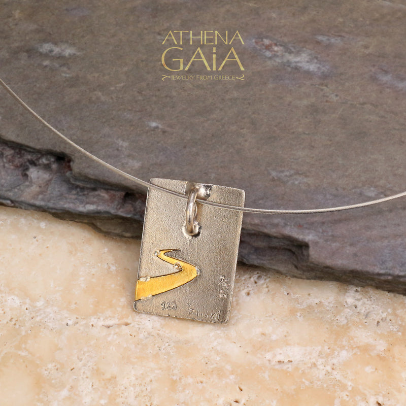 Embrace the Journey Gold Necklace - 14k Gold & Sterling Silver Necklace