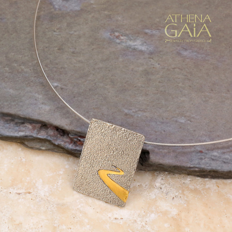 Embrace the Journey Gold Necklace - 14k Gold & Sterling Silver Necklace