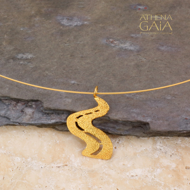 Embrace the Journey Gold Necklace - 14k Gold & Sterling Silver Necklace