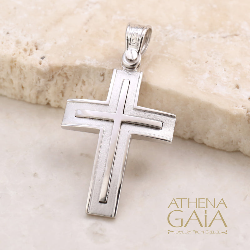 Hidden Light Cross - 14k Gold - Latin Cross