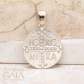 Justinian and Theodora Concave Cross (Medium) - Sterling Silver - Coin Konstantinata