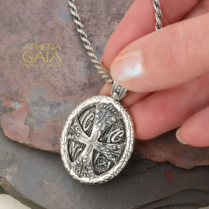 ICXC Cross Pendant - Sterling Silver - Maltese Cross
