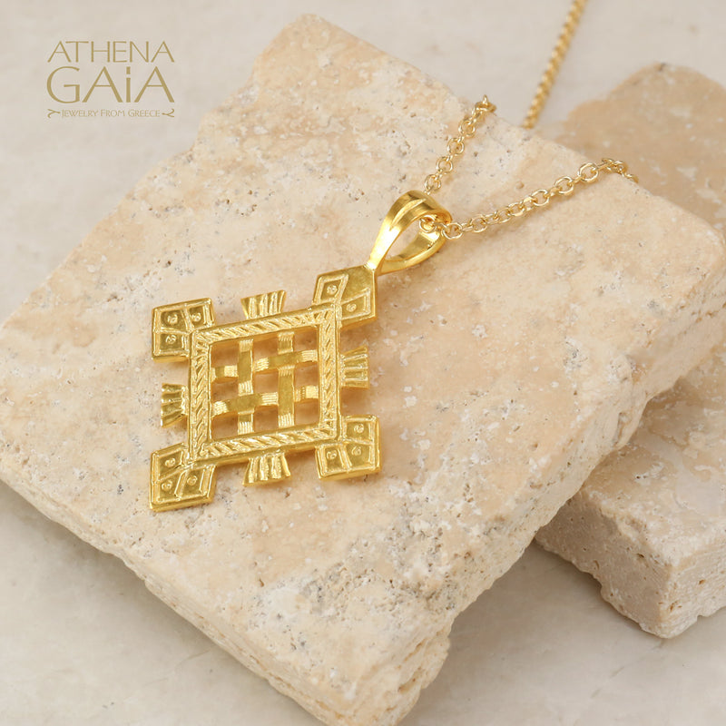 Equinox Reversible Ethiopian Cross - 18k Gold Cross