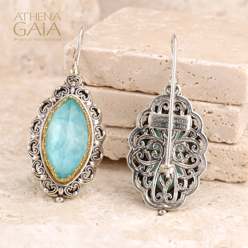 Pop Rocks Penelope Soiree Earrings - Gold Plating & Sterling Silver Earrings - French Wire Earrings