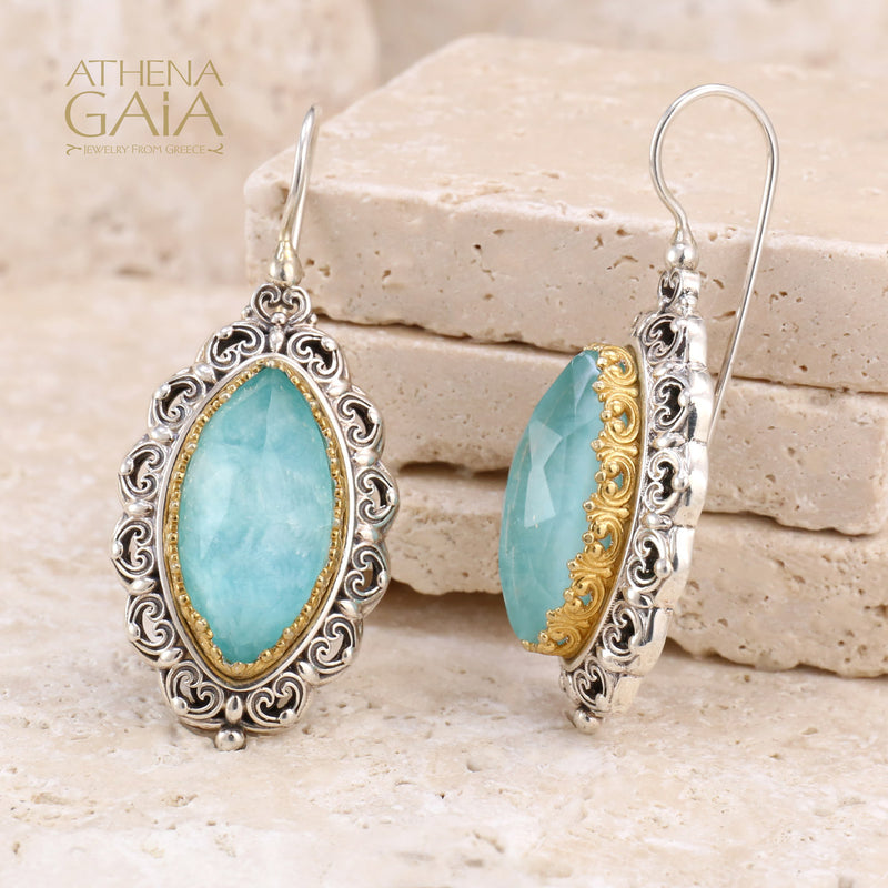 Pop Rocks Penelope Soiree Earrings - Gold Plating & Sterling Silver Earrings - French Wire Earrings