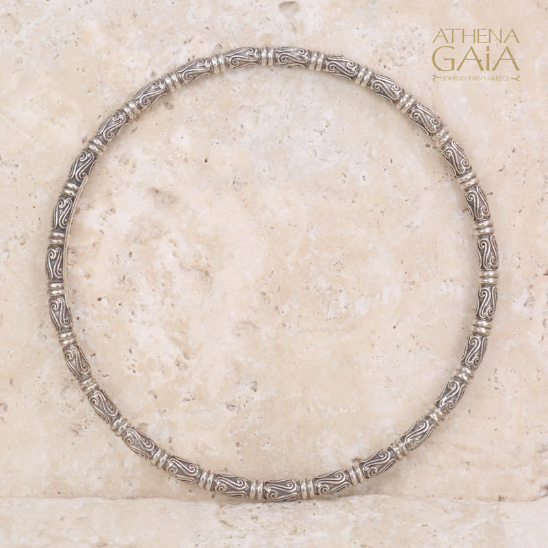 Kassandra 6524 Bracelet - Sterling Silver - Solid Bangle Bracelet