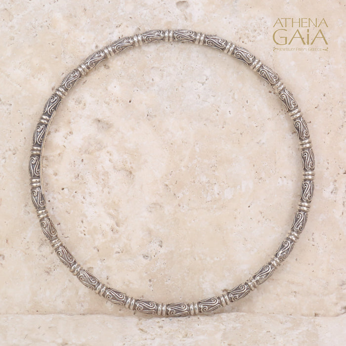 Kassandra 6524 Bracelet - Sterling Silver - Solid Bangle Bracelet