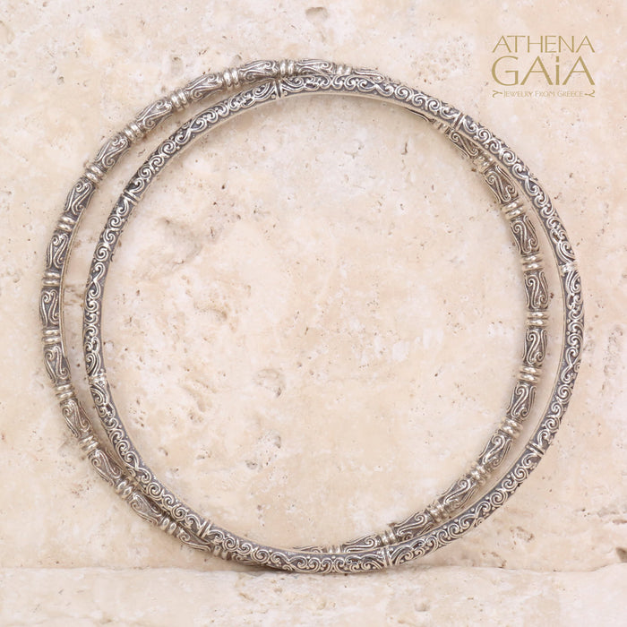 Kassandra 6524 Bracelet - Sterling Silver - Solid Bangle Bracelet