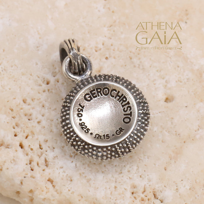 Thalassa Sea Urchin Pendant (Small) - 18k Gold and Sterling Silver