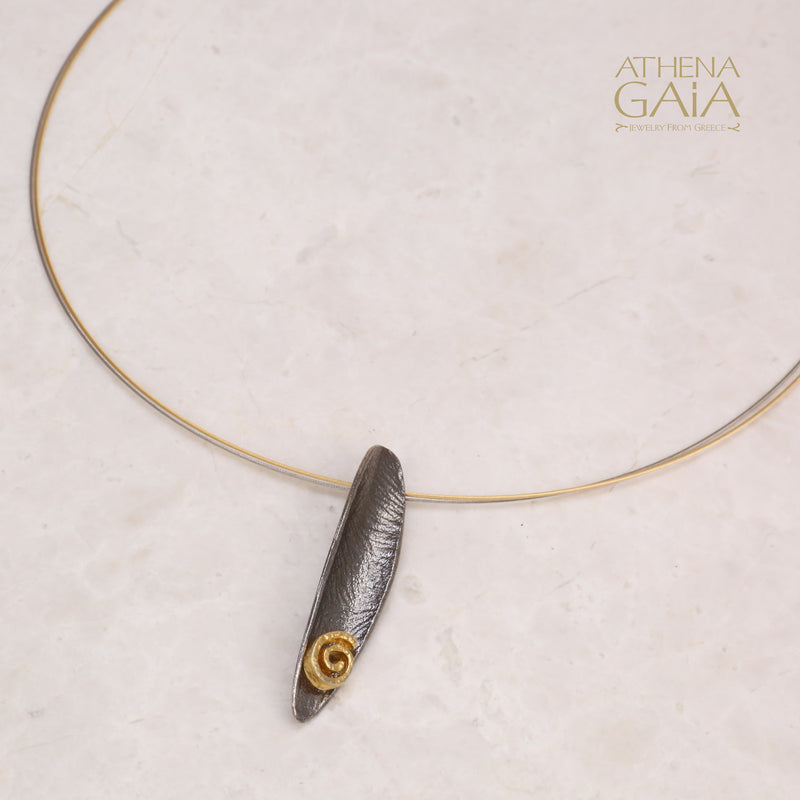 Argonaut Single Necklace - Gold Plated Sterling Silver Necklace