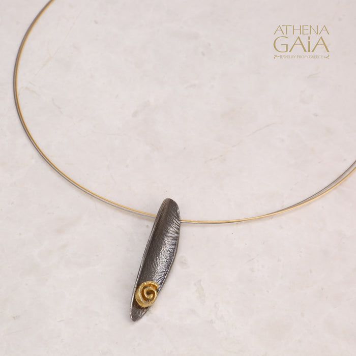 Argonaut Single Necklace - Gold Plated Sterling Silver Necklace