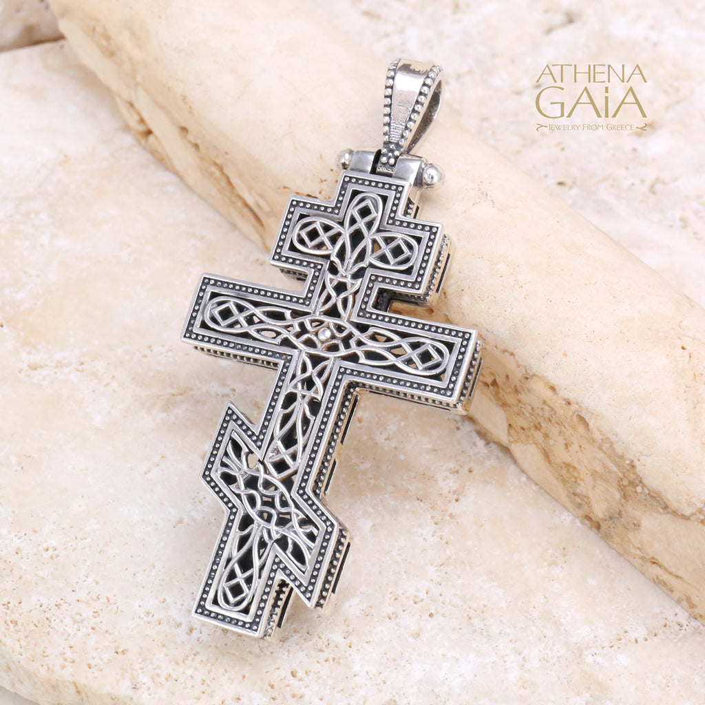 Russian Orthodox Cross (Medium) - Sterling Silver - Cross Necklace (In-Stock)