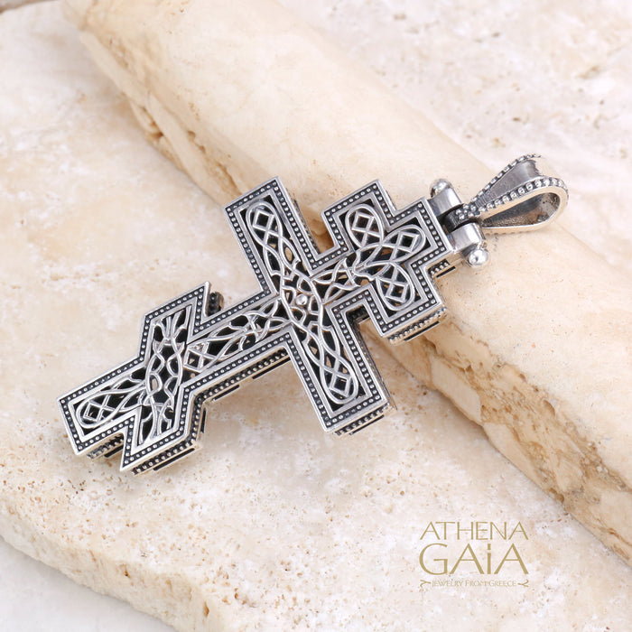 Russian Orthodox Cross (Medium) - Sterling Silver - Cross Necklace (In-Stock)
