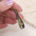 Spoon Twig Necklace - Handmade Greek Gold Plated Sterling Silver