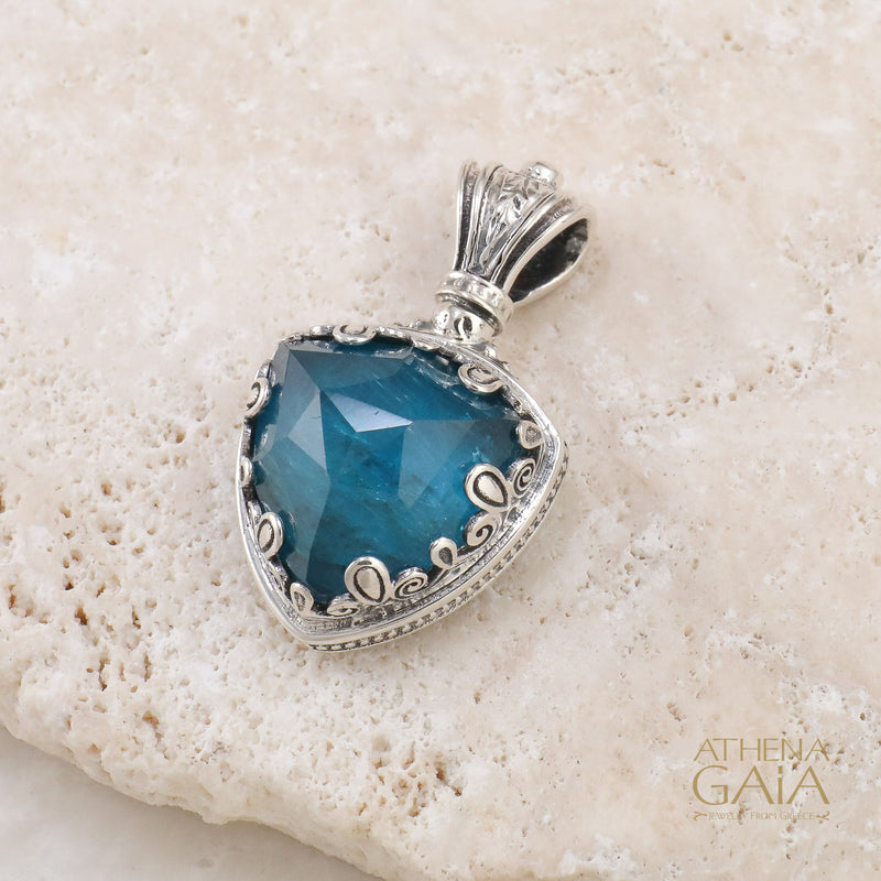Pop Rocks Aegean Colors Triangle Pendant - Sterling Silver Pendant