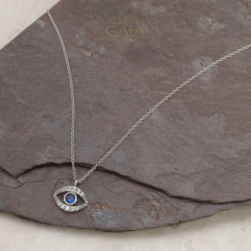 Mati Open Evil Eye Necklace - 14k Gold Necklace