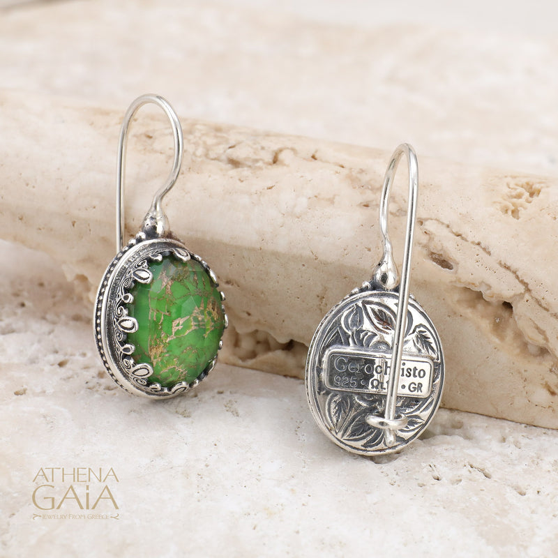 Pop Rocks Aegean Colors Round Silver Earrings - Sterling Silver