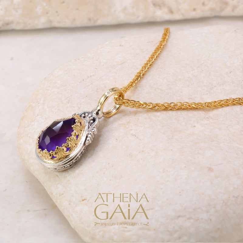 Pop Rocks Teardrop Pendant - 18k Gold Pendant