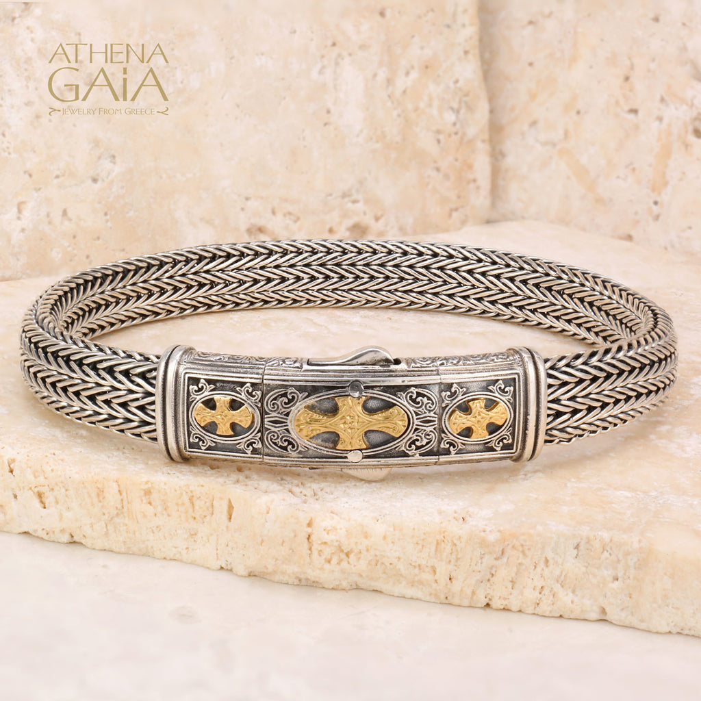 Triple Gold Maltese Strap Bracelet (In-Stock)