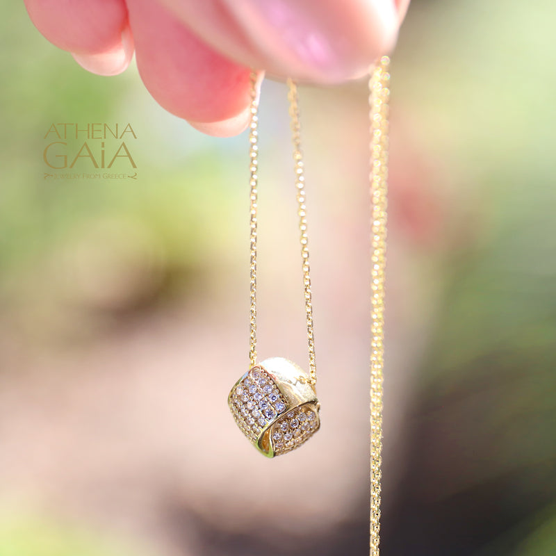 Gordian Knot Necklace - 14k Gold Necklace
