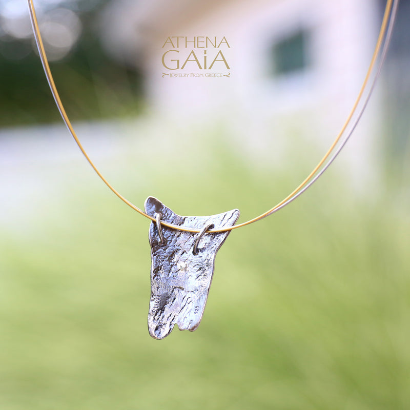 Champion Olive Branch Necklace - 14k Gold & Sterling Silver (In-Stock)