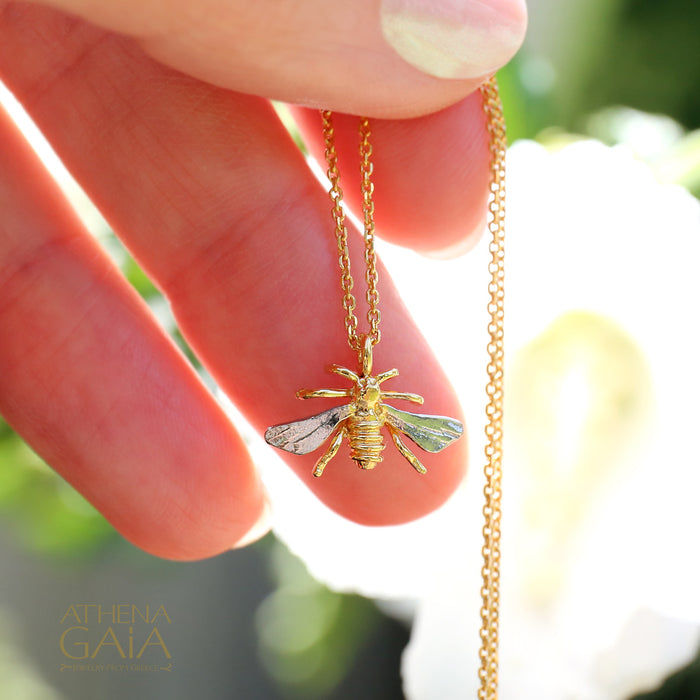 Small Honey Bee Necklace