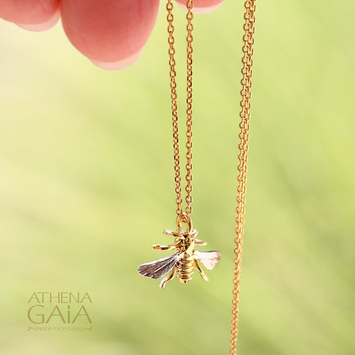 Small Honey Bee Necklace