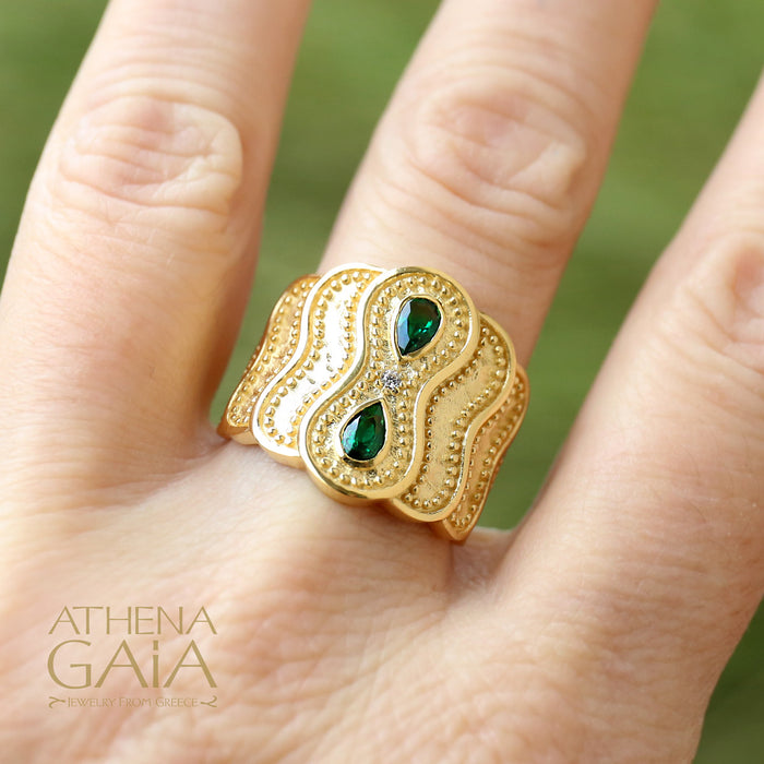 Al'Oro Wave Ring