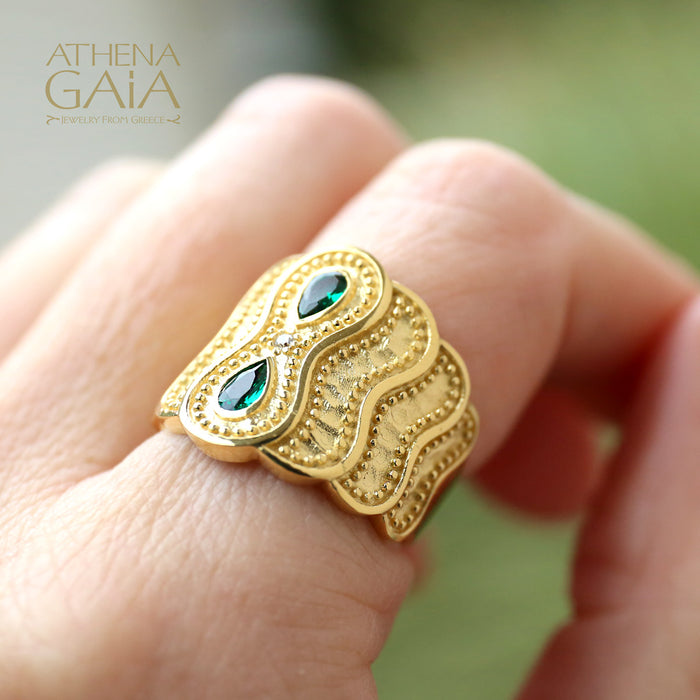 Al'Oro Wave Ring