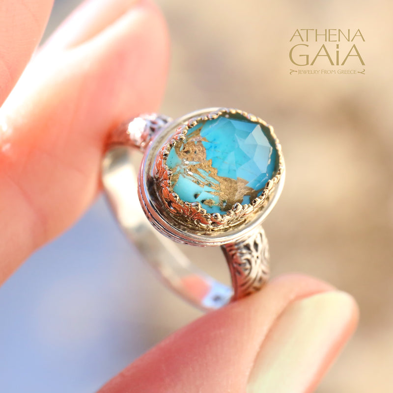 Pop Rocks Kathimarina Ring (Small) - 18k Gold & Sterling Silver Ring - Cocktail Ring