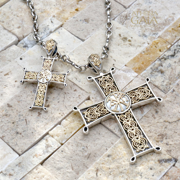 Large Chi Rho Western Cross