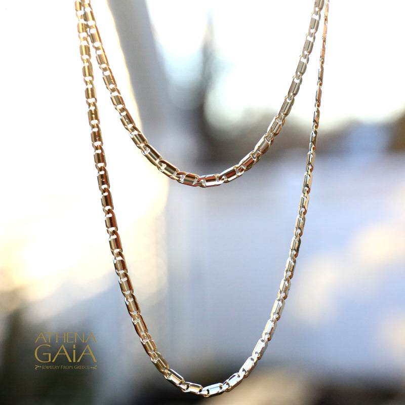 14k Gold Bird Eye Soap Chain