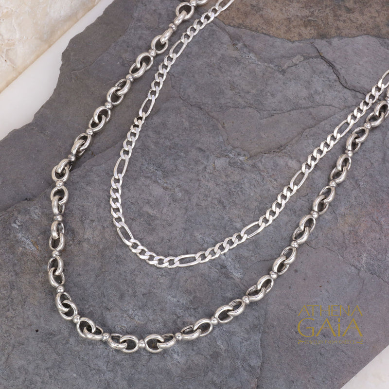 5:1 Sterling Silver Classic Figaro Chain