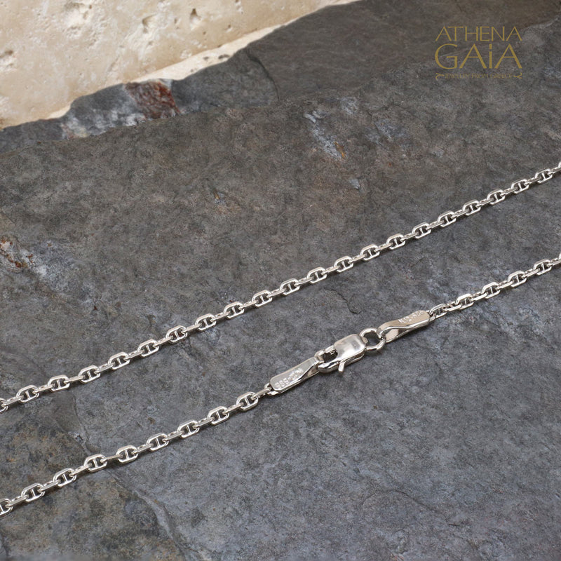 Theta Forzatina (Anchor) 14k Gold Chain
