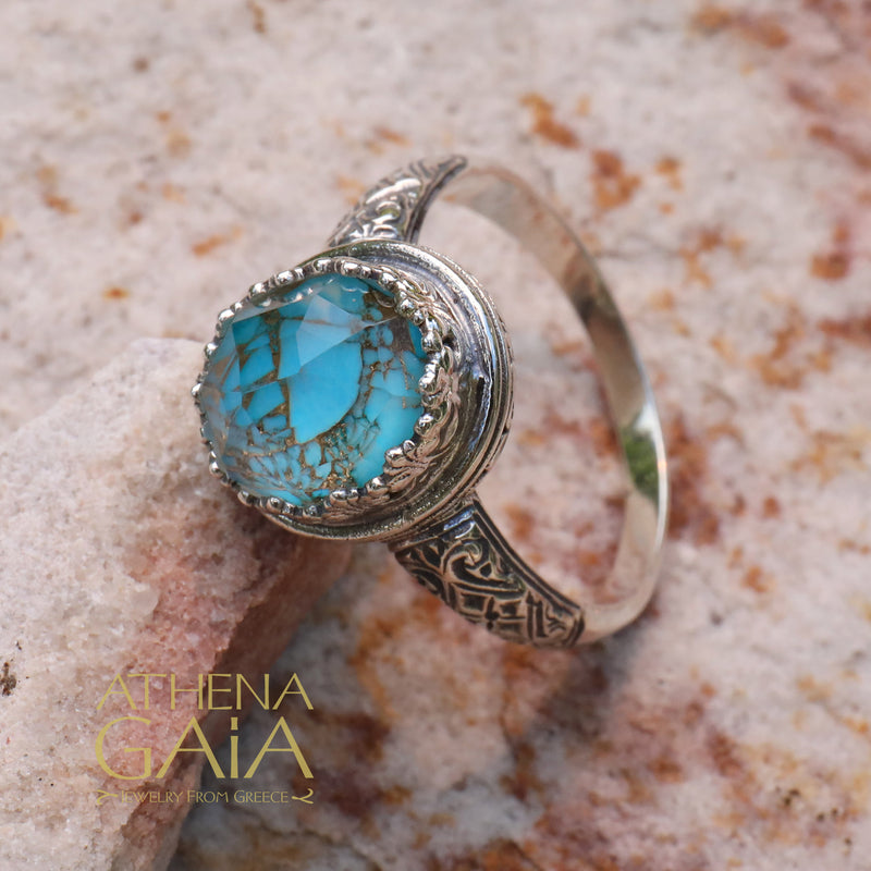 Pop Rocks Iris Oval Silver Ring (Large) - Sterling Silver - Cocktail Ring