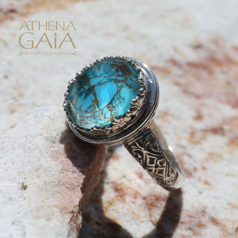 Pop Rocks Iris Oval Silver Ring (Large) - Sterling Silver - Cocktail Ring