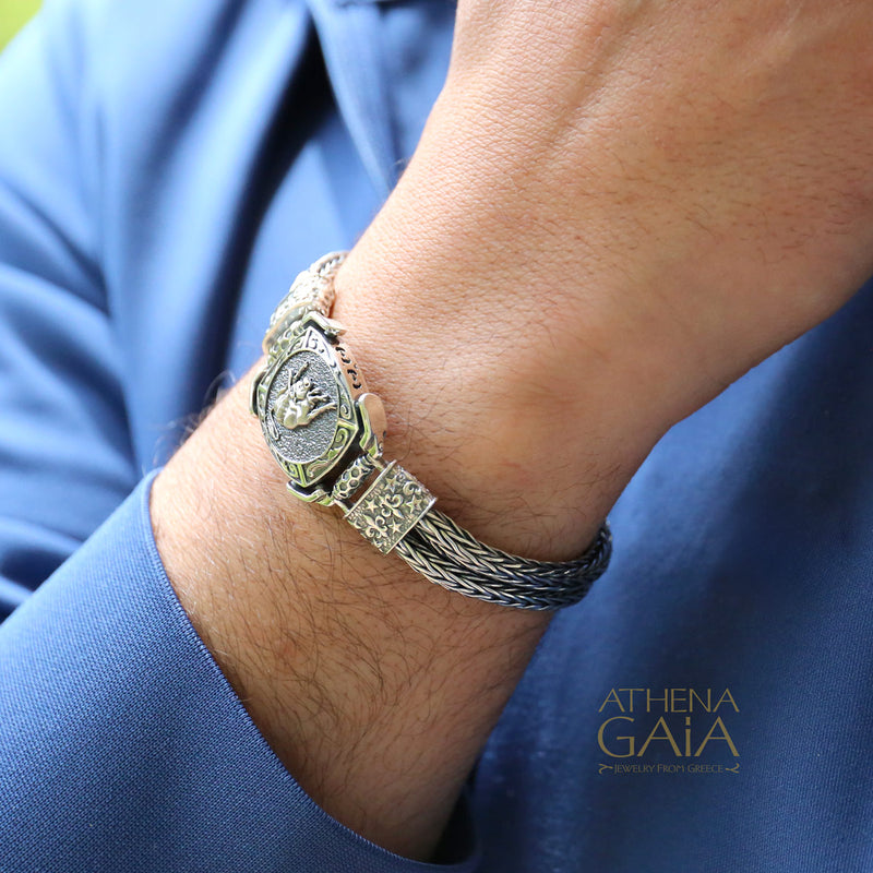 Taurus Byzantine Chain Bracelet - Sterling Silver Bracelet