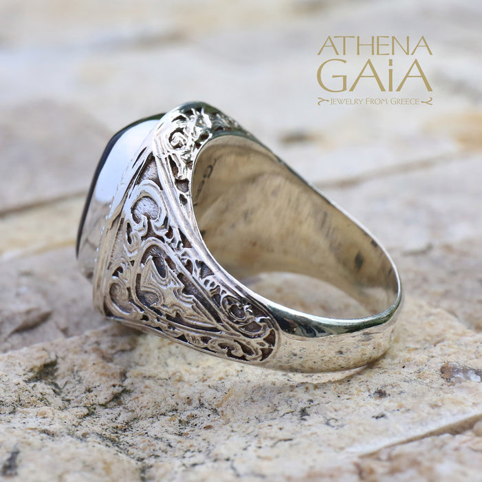 Cabochon Ring (Small) - Sterling Silver - Cocktail Ring