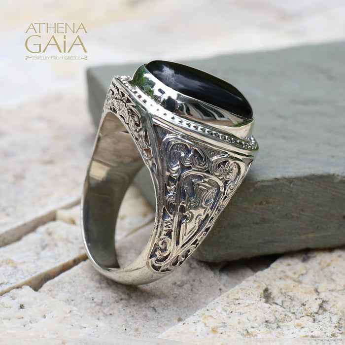 Cabochon Ring (Small) - Sterling Silver - Cocktail Ring