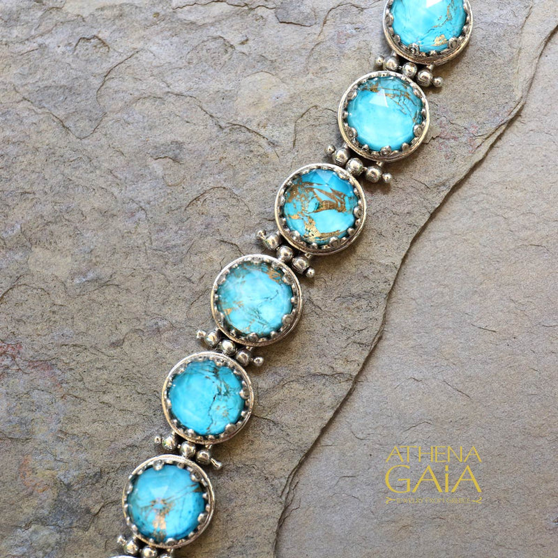 Pop Rocks Large Circle Link Bracelet - Sterling Silver Bracelet